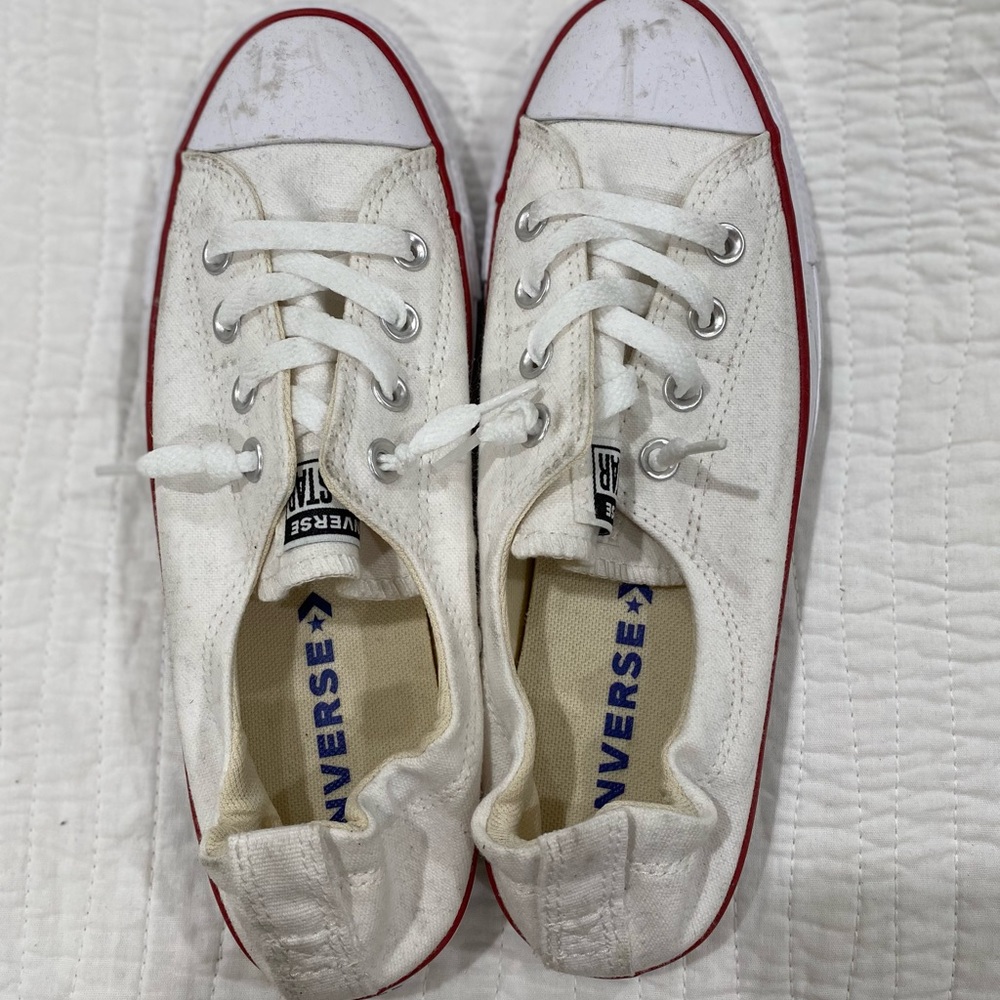 Womens white converse